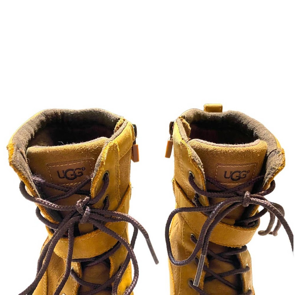 UGG Koren lace up easy zip suede hiking combat boots zip mid-calf buckle… - Picture 10 of 12
